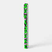 Groene tijger met roze iPhone 16 hoesje (Linkerkant)