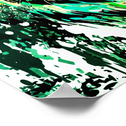 Groene tijger Poster afdrukken - Groene tijgerteke (Hoek)