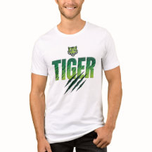 Groene Tijger Vetgedrukte Typografie 