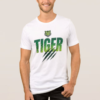 Groene Tijger Vetgedrukte Typografie  Tri-Blend Shirt