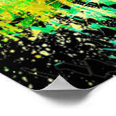 Groene tijgerkop - Big Cat Tiger Poster Square (Hoek)