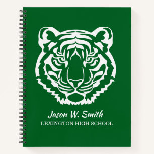 Groene Tijgers Logo School Mascotte Notitieboek