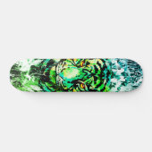 Groene tijgerskateboard - Groene tijgertekening Persoonlijk Skateboard (Horizontaal)