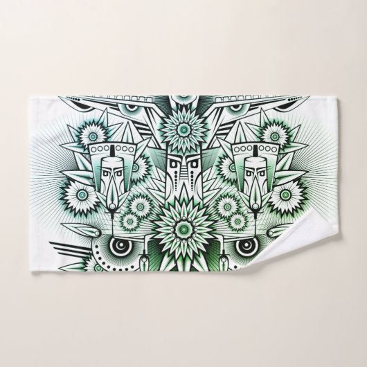 Groene Tint voor proefontwerp Bad Handdoek (Handdoek)