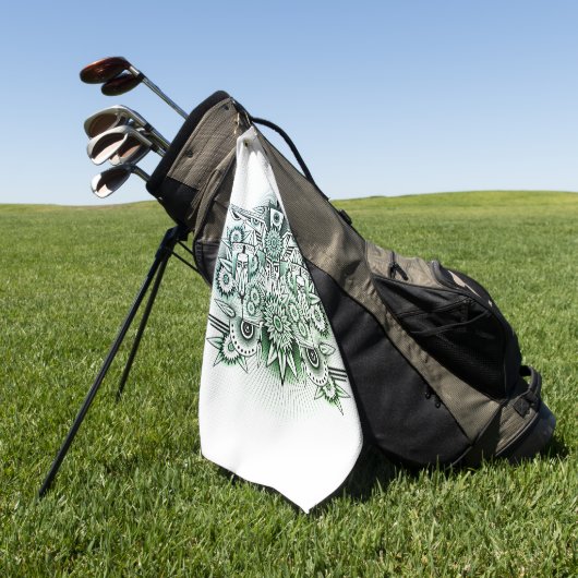 Groene Tint voor proefontwerp Golfhanddoek (Groen)