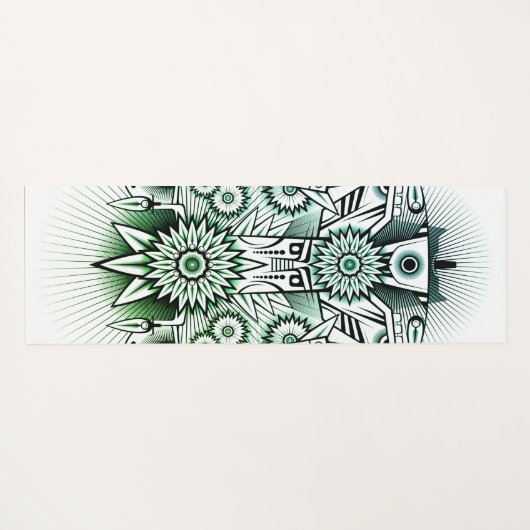 Groene Tint voor proefontwerp Yogamat (Achterkant (horizontaal))