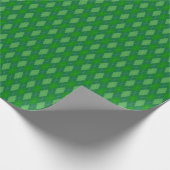 Groene Tinten Argyle Inpakpapier (Hoek)