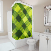 Groene tinten douchegordijn (In situ)