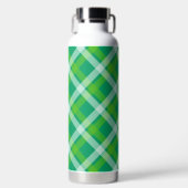 GROENE TINTEN IERSE RUIT PATROON WATERFLES (Voorkant)