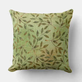 GROENE TINTEN MET TAKKEN & BLADEREN KUSSEN