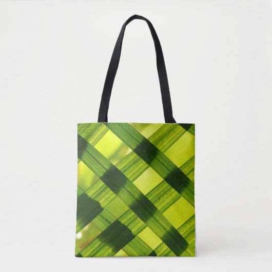 Groene tinten tote bag (Voorkant)