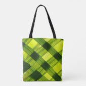 Groene tinten tote bag (Achterkant)