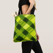 Groene tinten tote bag (Dichtbij)
