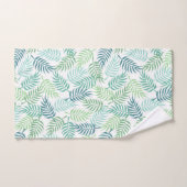 Groene tinten tropische palm bladeren patroon tapi bad handdoek (Handdoek)