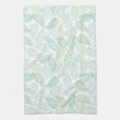 Groene tinten tropische palm bladeren patroon tapi theedoek (Verticaal)