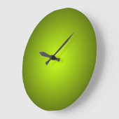 Groene tinten verloop minimalistisch grote klok (Hoek)
