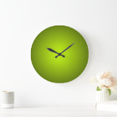 Groene tinten verloop minimalistisch grote klok (Huis)