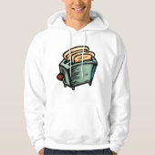 Groene Toaster Mannen Hoodie (Voorkant)