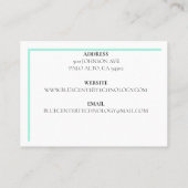 Groene toetsenbord informatietechnologie visitekaartje (Achterkant)