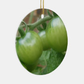Groene tomaten - Aangepaste verjaardag Keramisch Ornament (Rechts)