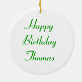 Groene tomaten - Aangepaste verjaardag Keramisch Ornament (Achterkant)