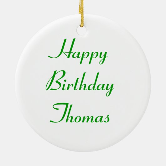 Groene tomaten - Aangepaste verjaardag Keramisch Ornament (Achterkant)