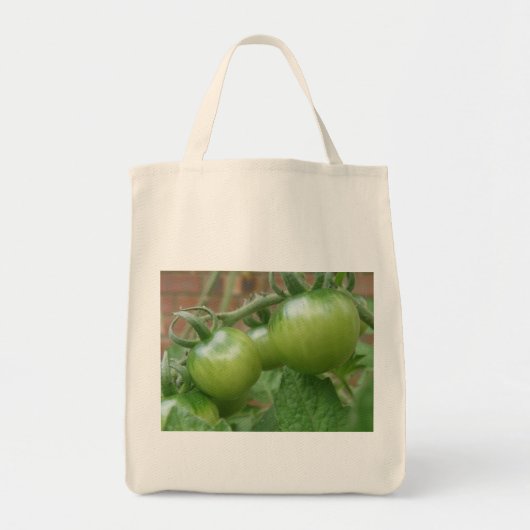 Groene Tomaten Biologische Boodschappentas Tote Bag (Voorkant)