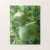 Groene tomaten met Natuur voor regendruppels Legpuzzel (Verticaal)