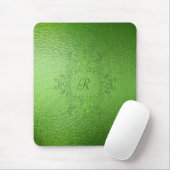 Groene Tonen Glas in lood Muismat (Met muis)