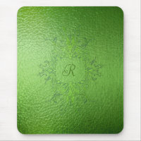 Groene Tonen Glas in lood Muismat