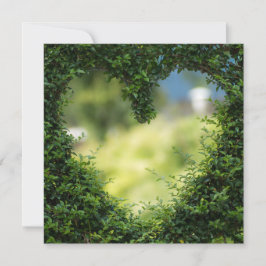 Groene Topiary Hart Kaart