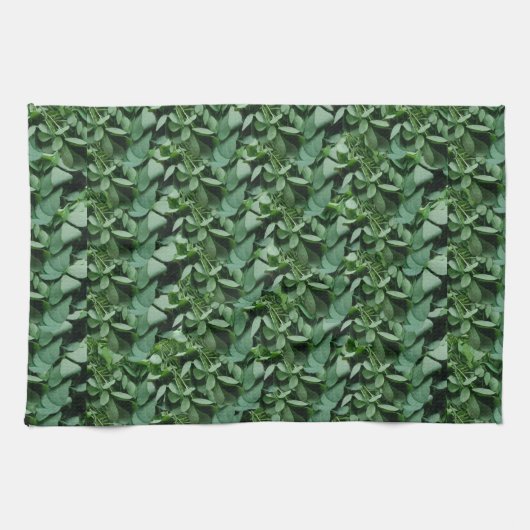 Groene Tora bladeren Theedoek (Horizontaal)