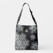 Groene Torusphere PolyHexaBloom Crossbody Tas (Achterkant)