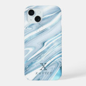 Groene Tosca Marmer  iPhone 15 Case (Achterkant)