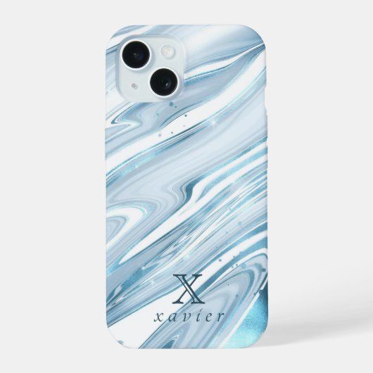 Groene Tosca Marmer  iPhone 15 Case (Achterkant)