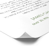 Groene Tot We Elkaar Weer Zien Viering Van Het Lev Poster (Hoek)