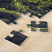 Groene toverdrank ketel Halloween Legpuzzel (Zijkant)