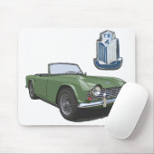 Groene TR4 Muismat (Met muis)