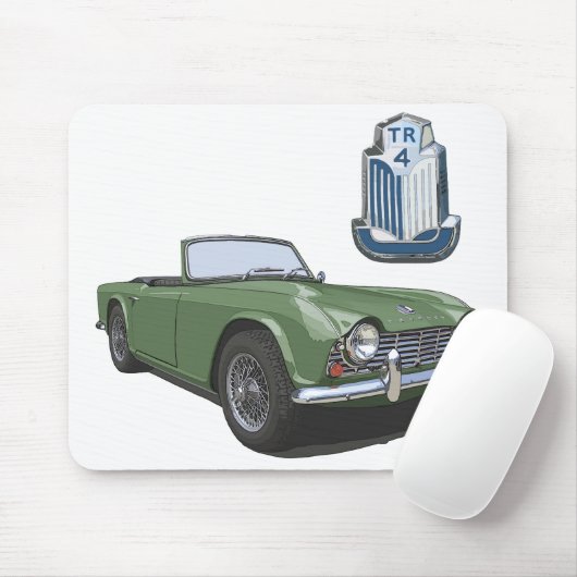 Groene TR4 Muismat (Met muis)