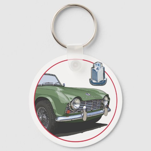 Groene TR4 Sleutelhanger (Voorkant)