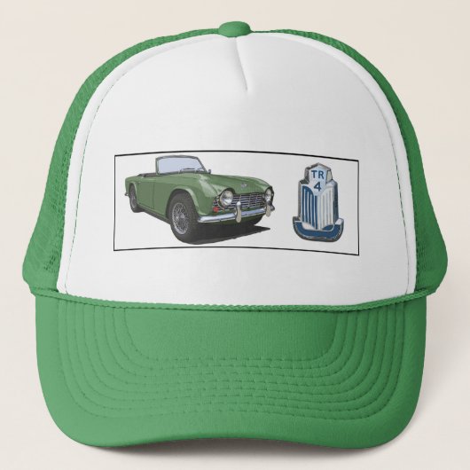 Groene TR4 Trucker Pet (Voorkant)