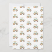 Groene Tractor 1e Verjaardag Kaart (Achterkant)