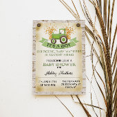 Groene Tractor Boerderij Baby Jongen Shower Uitnod Kaart