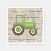 Groene Tractor Boerderij Baby shower Boy Servet (Voorkant)