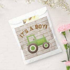 Groene Tractor Boerderij Baby Shower Favor Zak Bedankzakje
