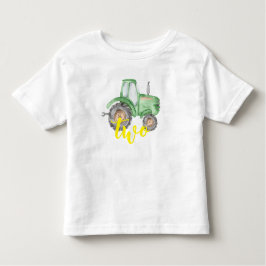 Groene tractor Boerderij Birthday T-Shirt