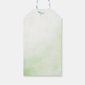 Groene Tractor Boerderij Dieren Verjaardag Dank u  Cadeaulabel (Achterkant)