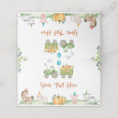 Groene Tractor Boerderij Dieren Verjaardag Plaats  Plaatskaartje (Buitenkant ongevouwen)