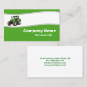 Groene Tractor - Boerderij Supply Visitekaartje (Voorkant / Achterkant)