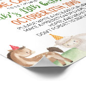 Groene Tractor Boerderij Verjaardag Tijd Capsule T Poster (Hoek)